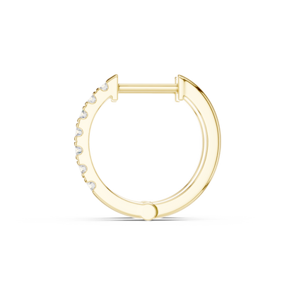 Lunessa Round Diamond Hoops Earring