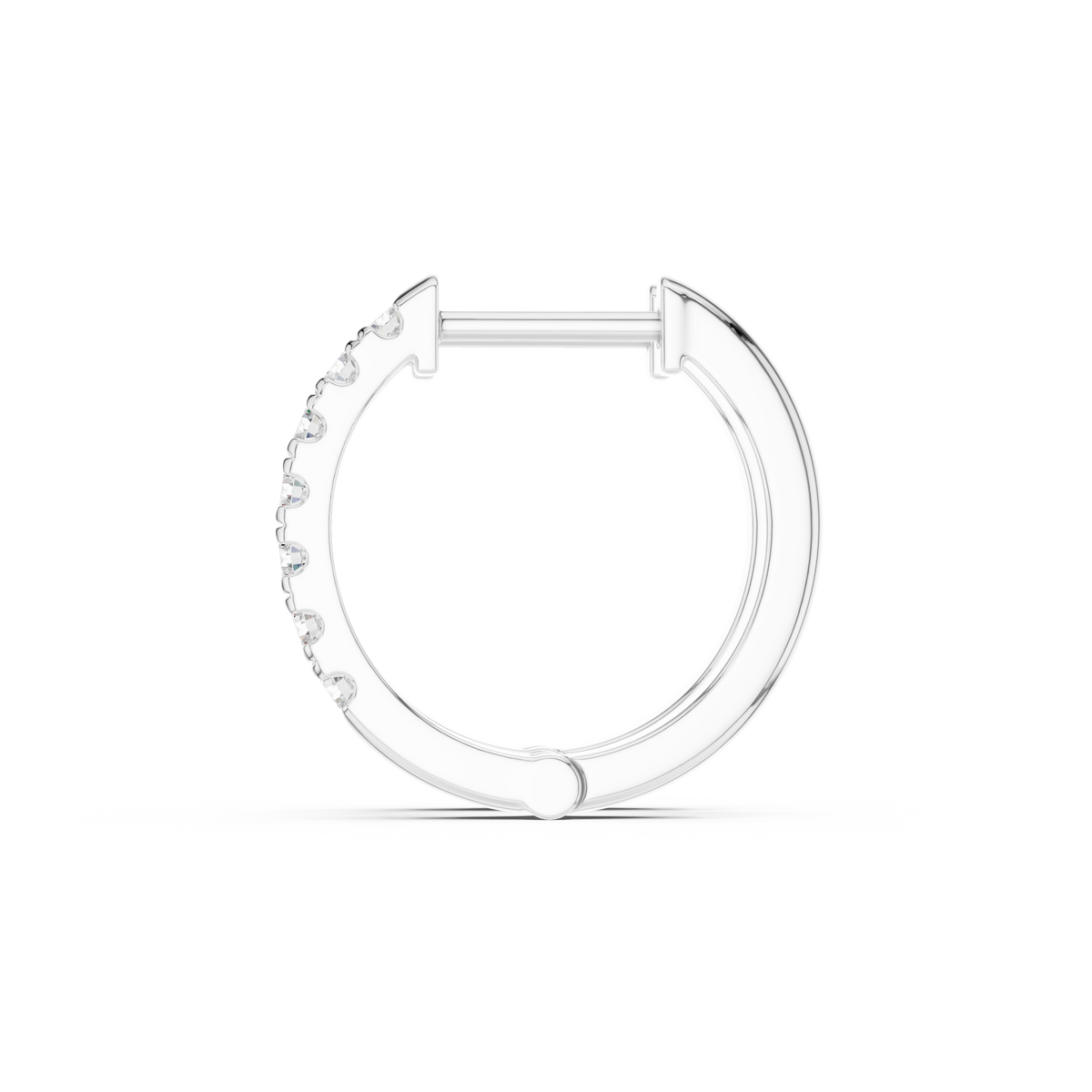 Lunessa Round Diamond Hoops Earring