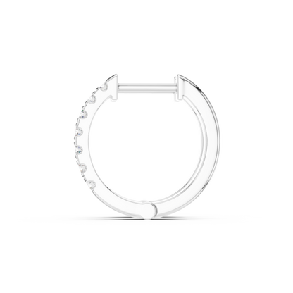 Lunessa Round Diamond Hoops Earring