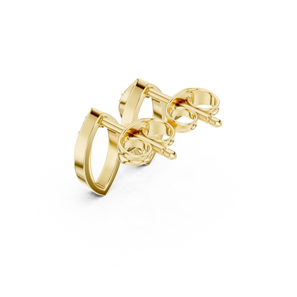 Avenza Round Diamond Leafline Studs
