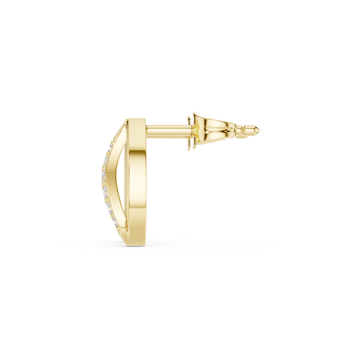 Avenza Round Diamond Leafline Studs