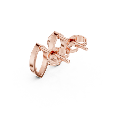 Avenza Round Diamond Leafline Studs