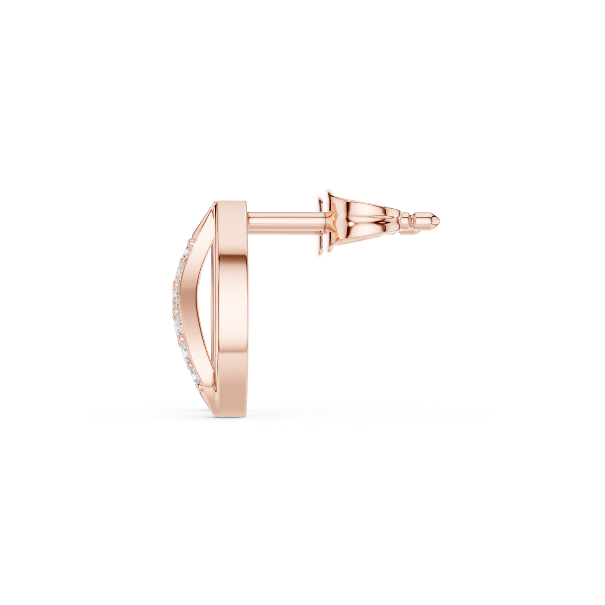 Avenza Round Diamond Leafline Studs