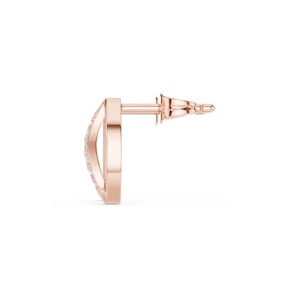 Avenza Round Diamond Leafline Studs