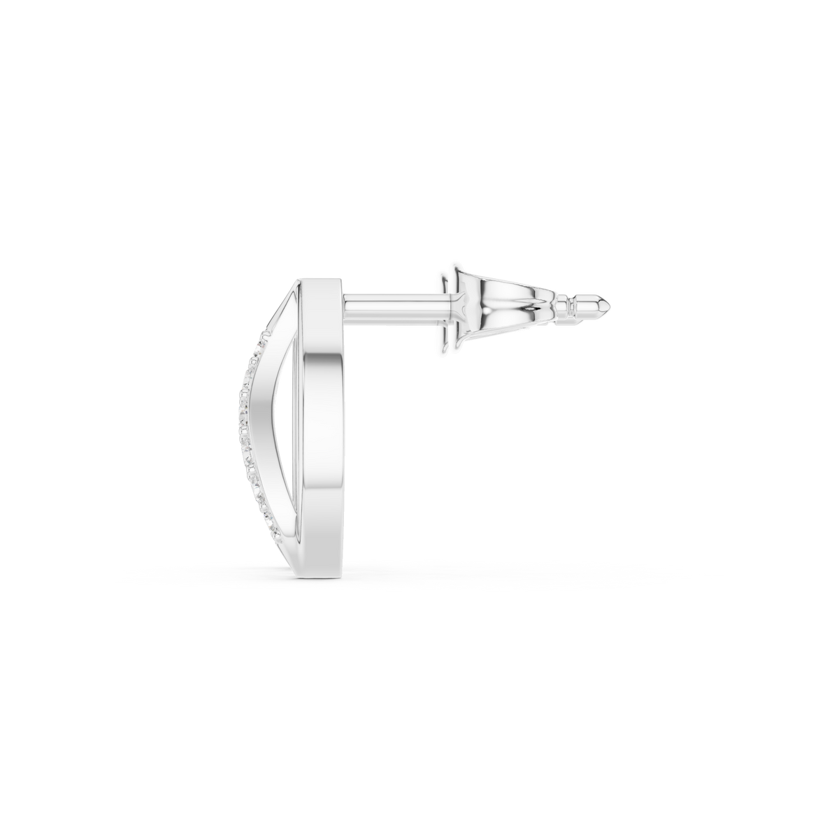 Avenza Round Diamond Leafline Studs