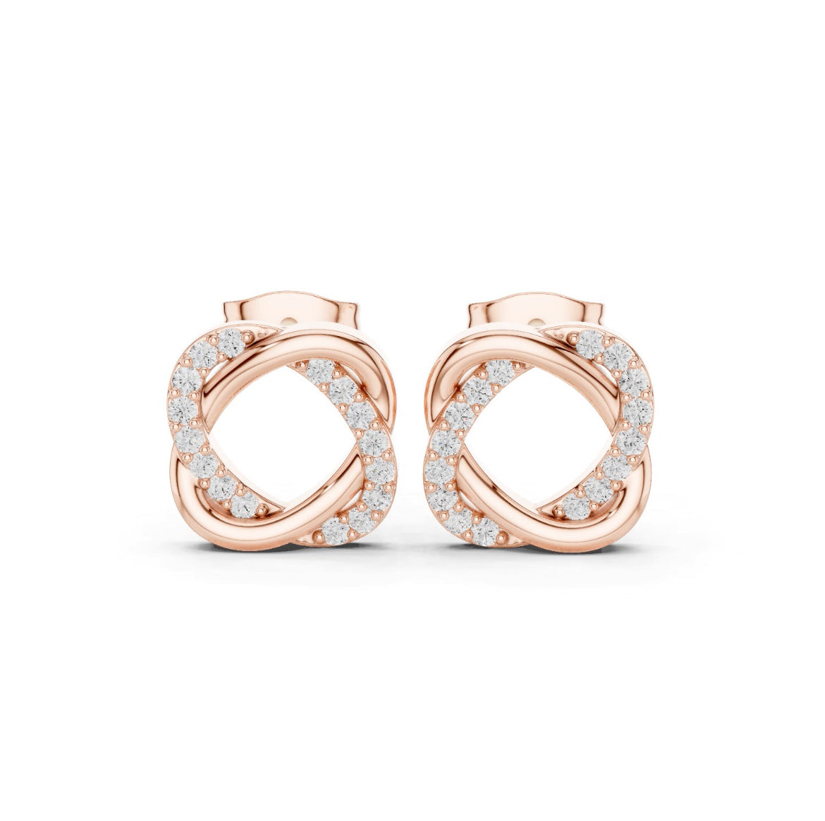 Zorelle Pavé Infinity Frame Studs