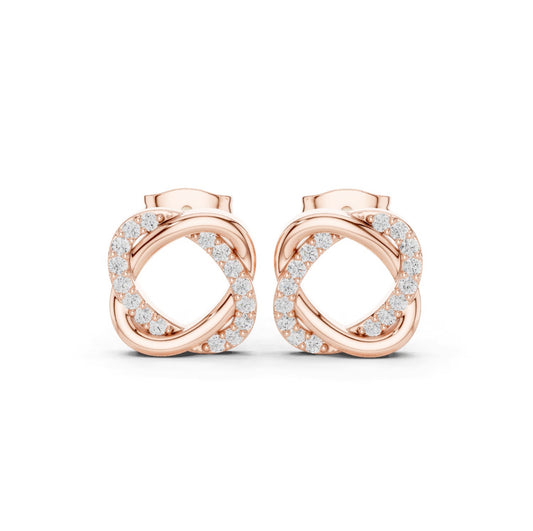 Zorelle Pavé Infinity Frame Studs