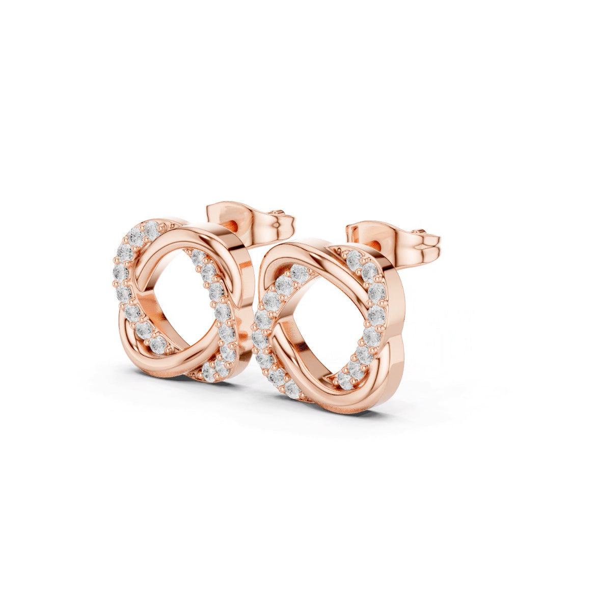 Zorelle Pavé Infinity Frame Studs