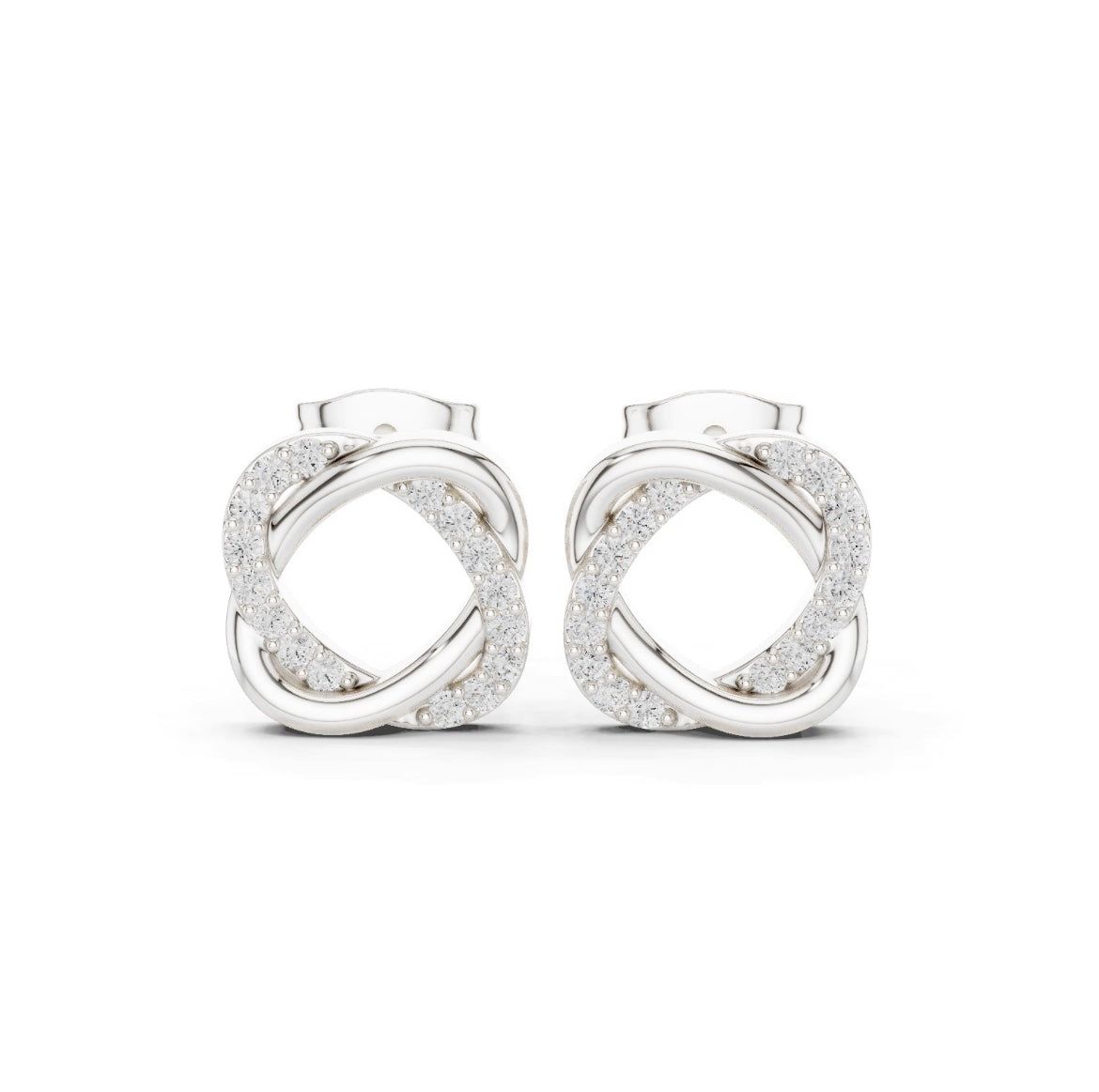 Zorelle Pavé Infinity Frame Studs