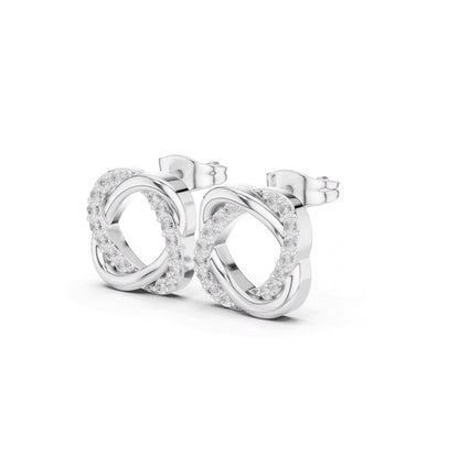 Zorelle Pavé Infinity Frame Studs