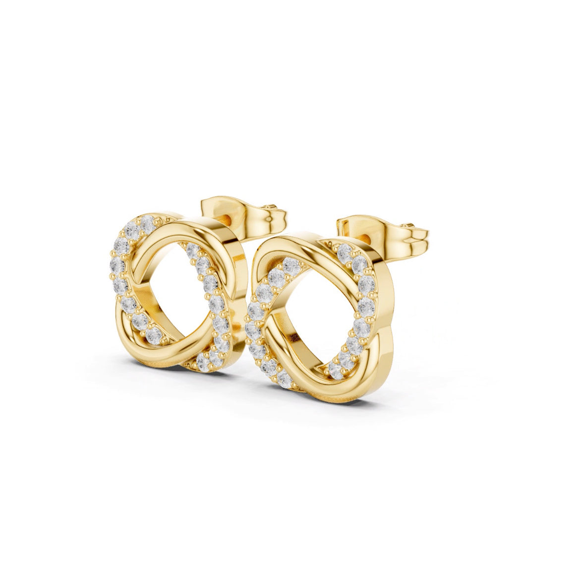 Zorelle Pavé Infinity Frame Studs