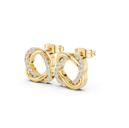 Zorelle Pavé Infinity Frame Studs