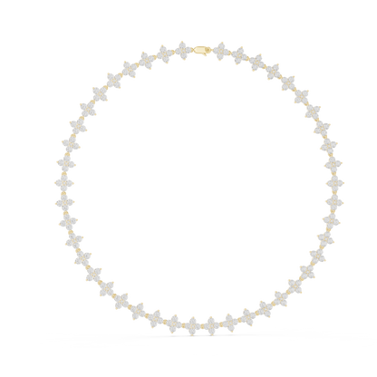 Rosavelle Diamond Floral Vine Necklace