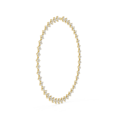 Rosavelle Diamond Floral Vine Necklace