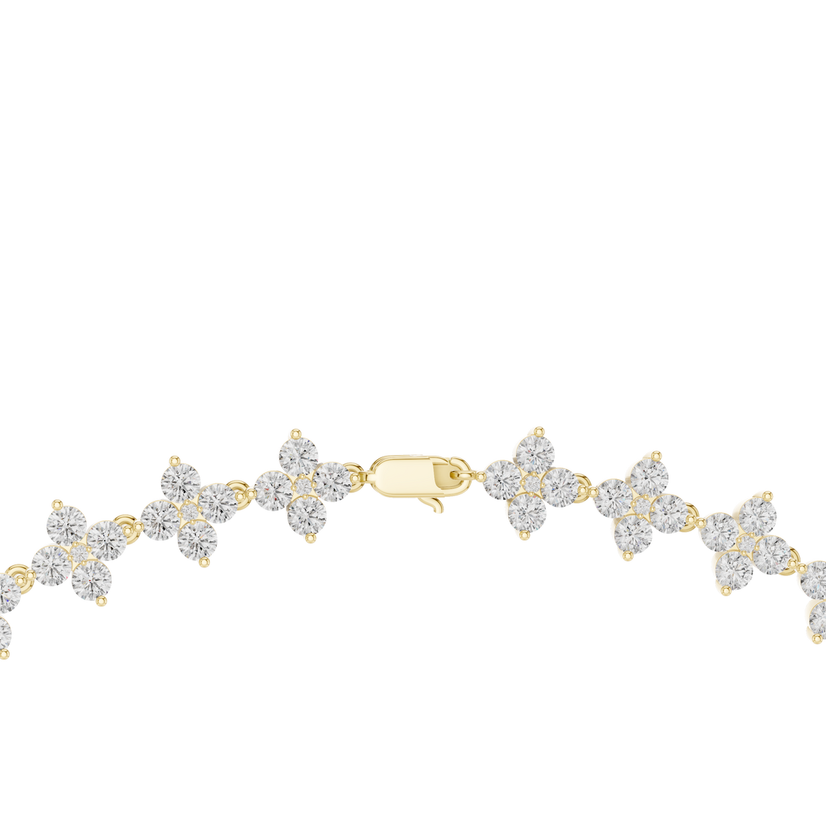 Rosavelle Diamond Floral Vine Necklace