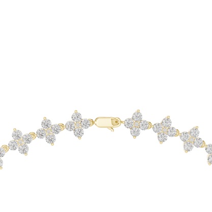 Rosavelle Diamond Floral Vine Necklace