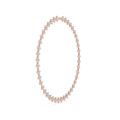 Rosavelle Diamond Floral Vine Necklace