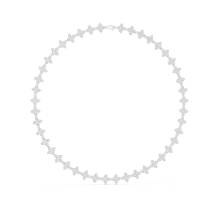 Rosavelle Diamond Floral Vine Necklace