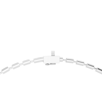 Elara Emerald Diamond Tennis Necklace