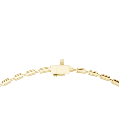 Elara Emerald Diamond Tennis Necklace