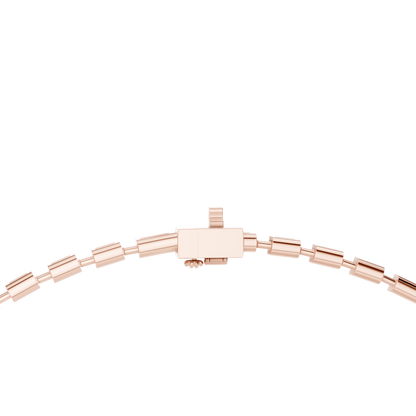 Elara Emerald Diamond Tennis Necklace