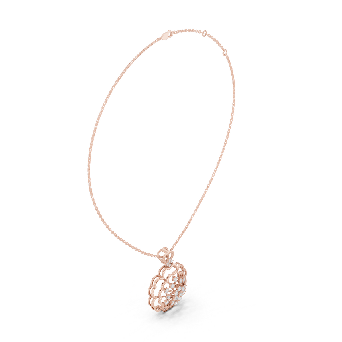 Elowira Floral Diamond Bloom Pendant