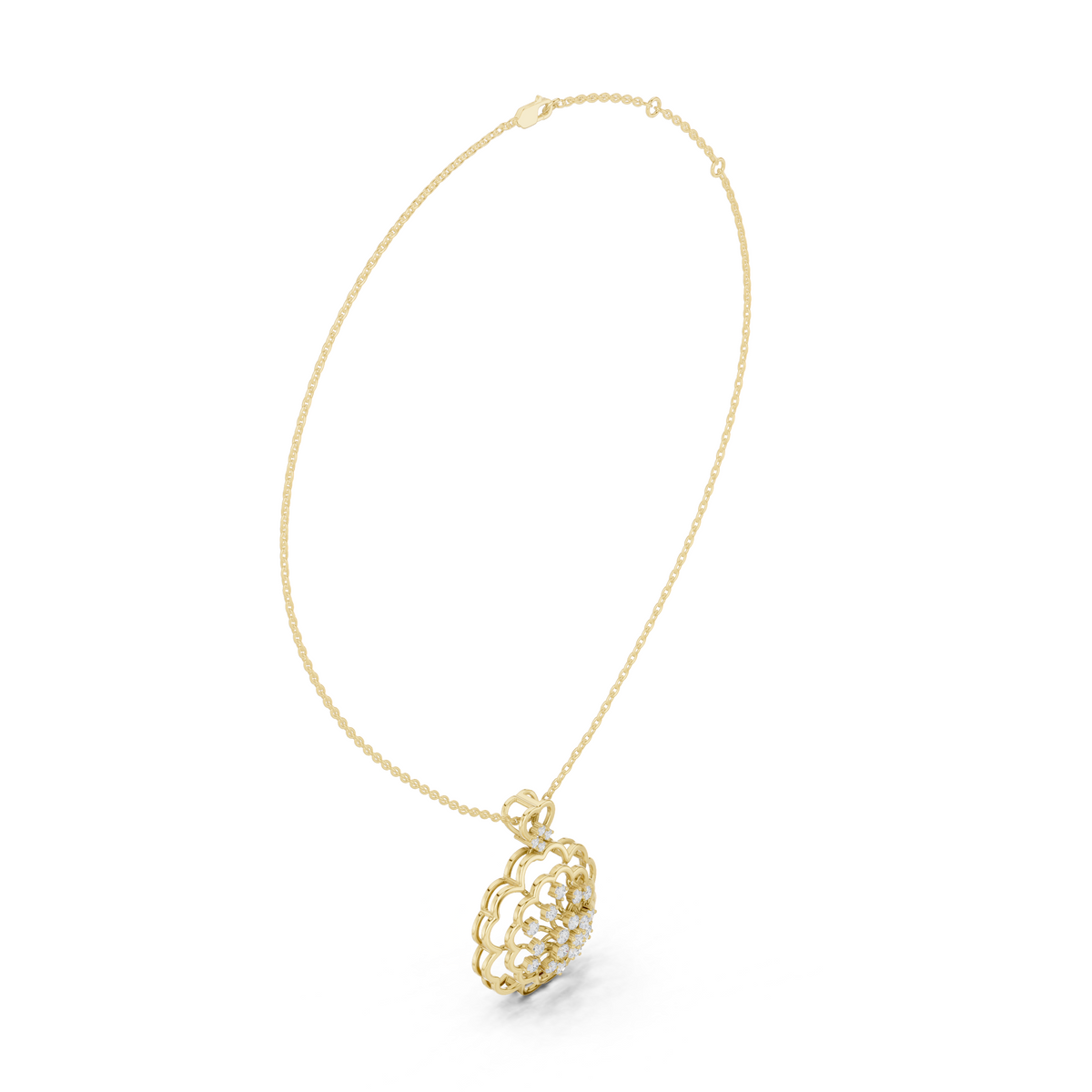 Elowira Floral Diamond Bloom Pendant