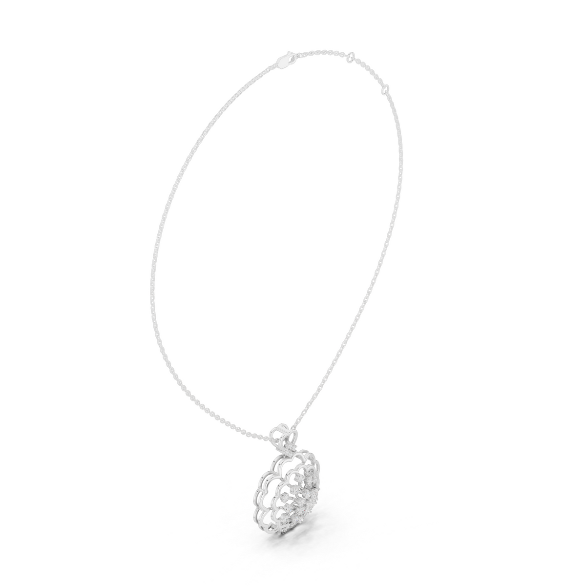 Elowira Floral Diamond Bloom Pendant