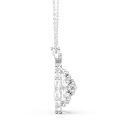Elowira Floral Diamond Bloom Pendant
