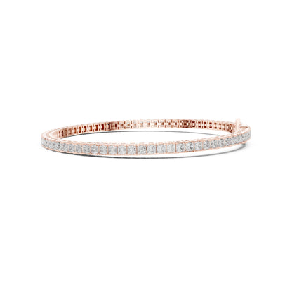 Imperial Prism Princess Cut Lab Grown Diamond Tennis Bracelet in Gold for Women's Classic Luxury Bracelet