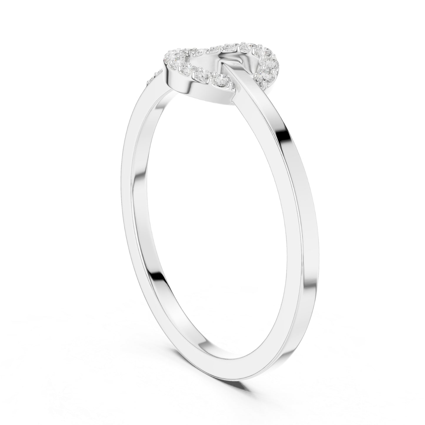 Liora Knot Round Lab Grown Diamond Ring in Gold for Women's Infinity Style for Everyday & Gifting