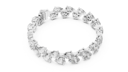 Elvaris Pear Diamond Tennis Bracelet