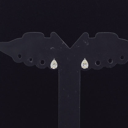 0.32cts Solitaire Pear Diamond Earring