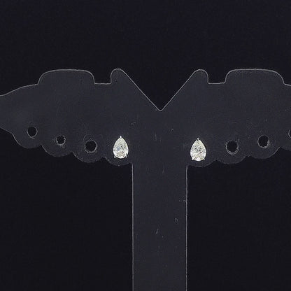 0.16cts Solitaire Pear Diamond Earring