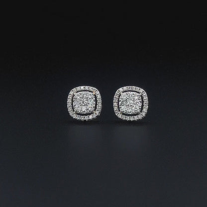 Designer Round Halo Earring