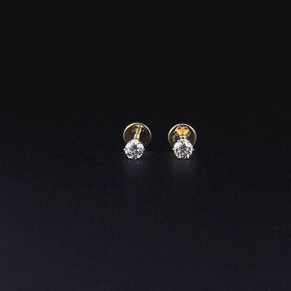 0.25cts Classic Solitaire Diamond Earring