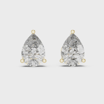 Seraphina Pear Cut Solitaire Studs