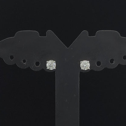 0.38cts Solitaire Round Diamond Earring