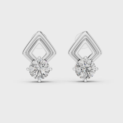 Zarelle Architectural Solitaire Studs