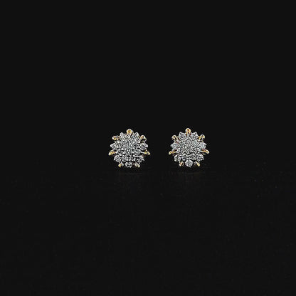 Minimal Cluster Round Diamond Earring